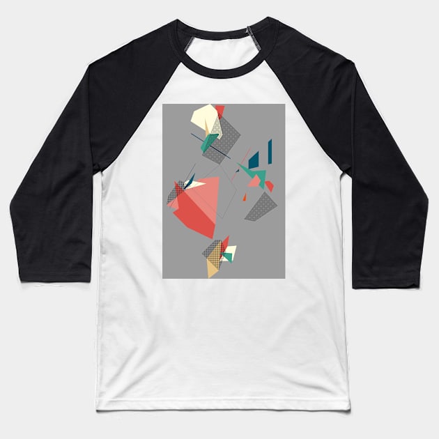 Abstract#168 Baseball T-Shirt by process22